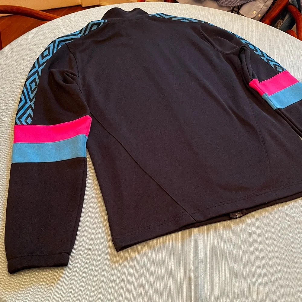 Umbro‎ Men’s Small Zip-Up Soccer/Track Jacket Retro Color Block w Embroidery